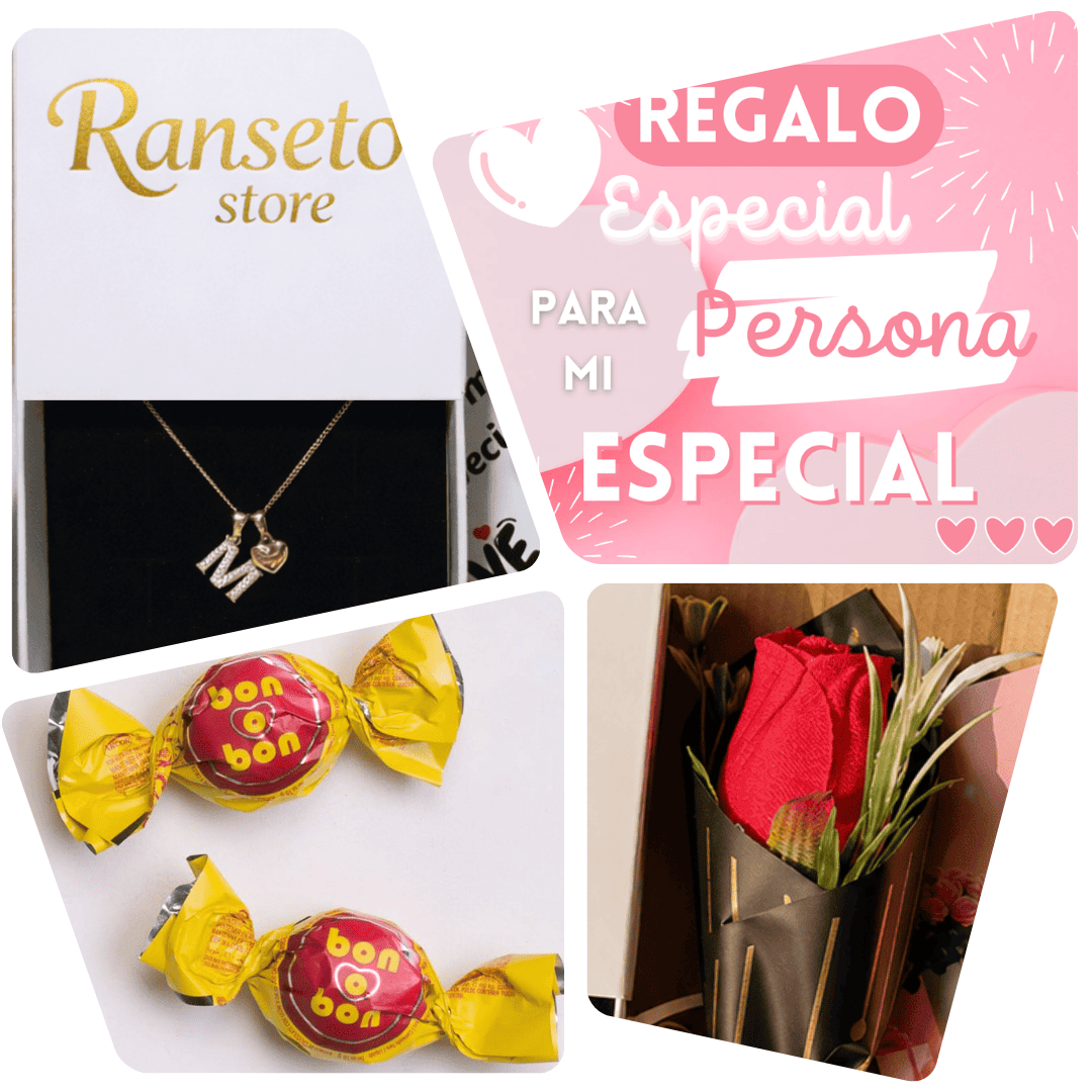 ✨COLLAR LETRA + CORAZON ORO ROSA 18 KILATES❤️